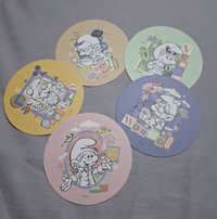 藍色小精靈杯墊（勳圓碩寛率）