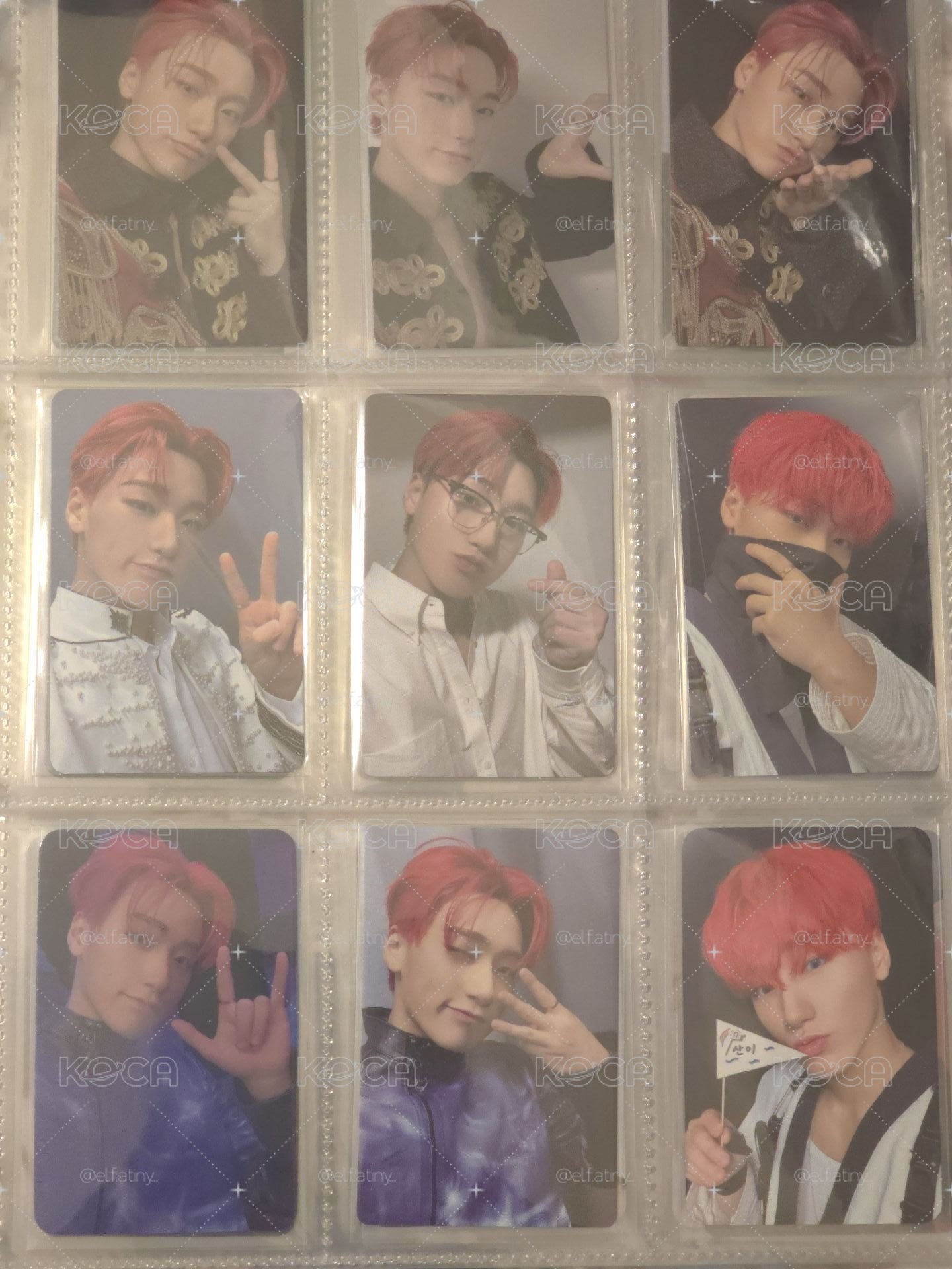 ATEEZ 傘紅髮小卡