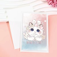 現貨｜萌貓二層卡膜 ？張(白色61×91)