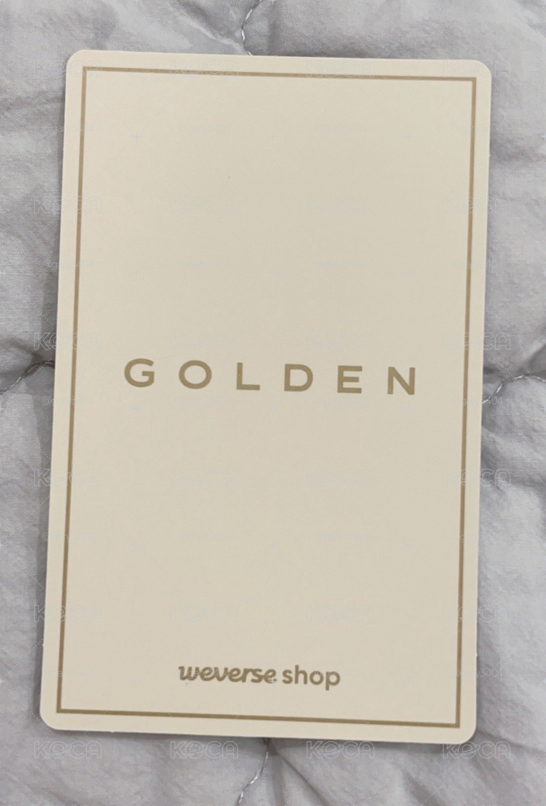 Golden 特典卡