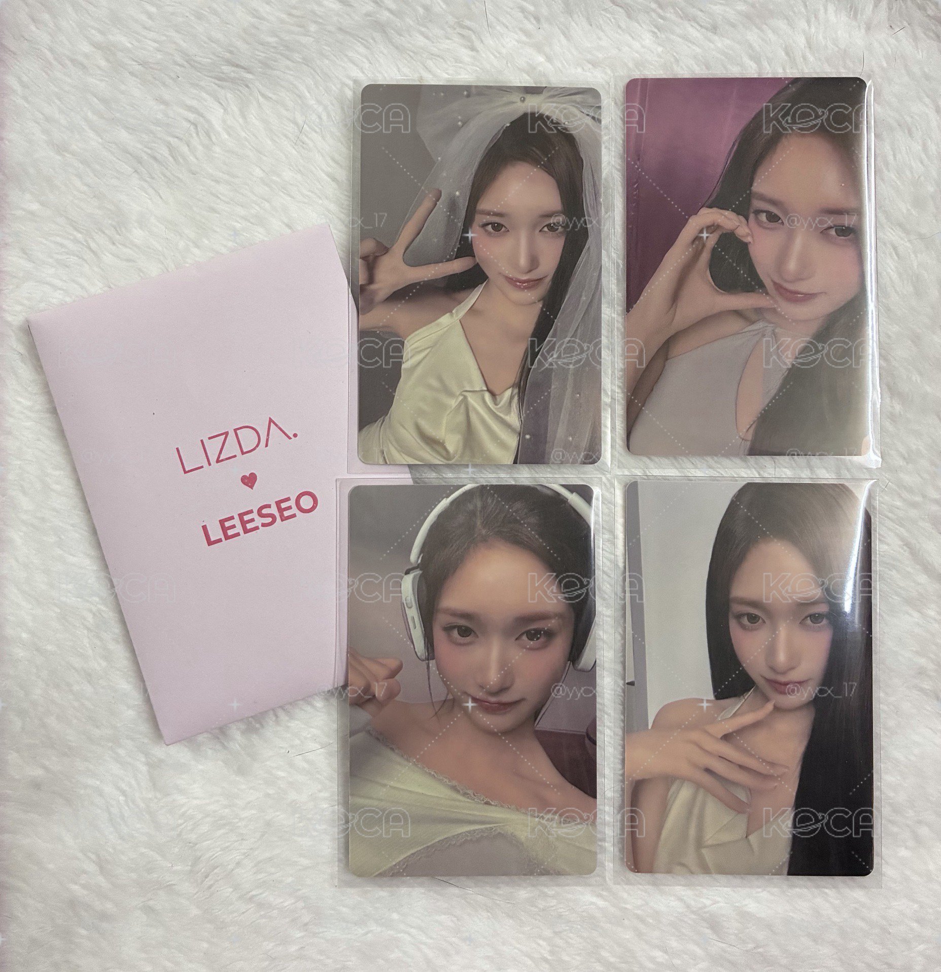 李瑞LIZDA 代言卡 四張一套