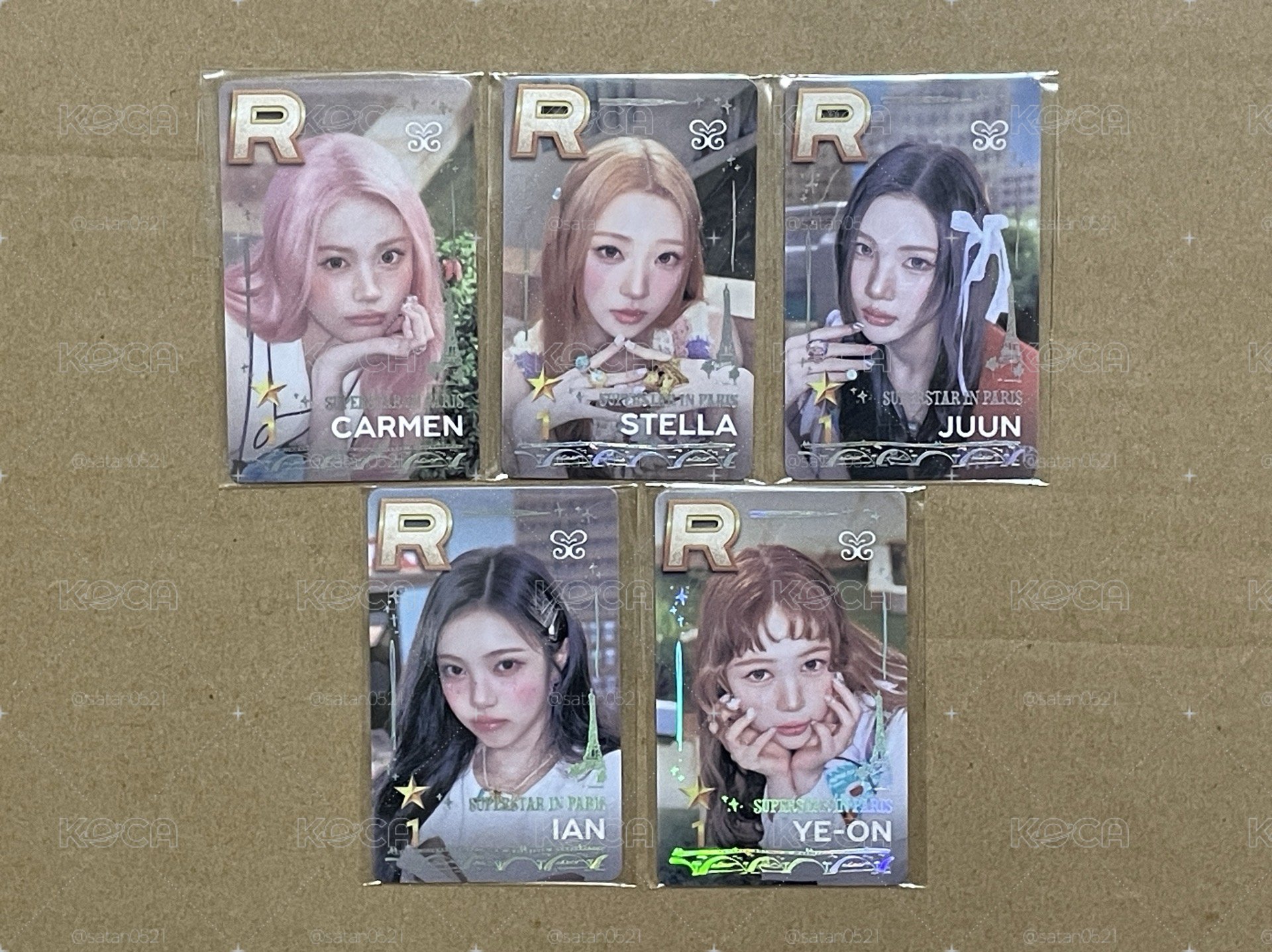 巴黎遊戲卡 Carmen Stella Juun Ian Yeon