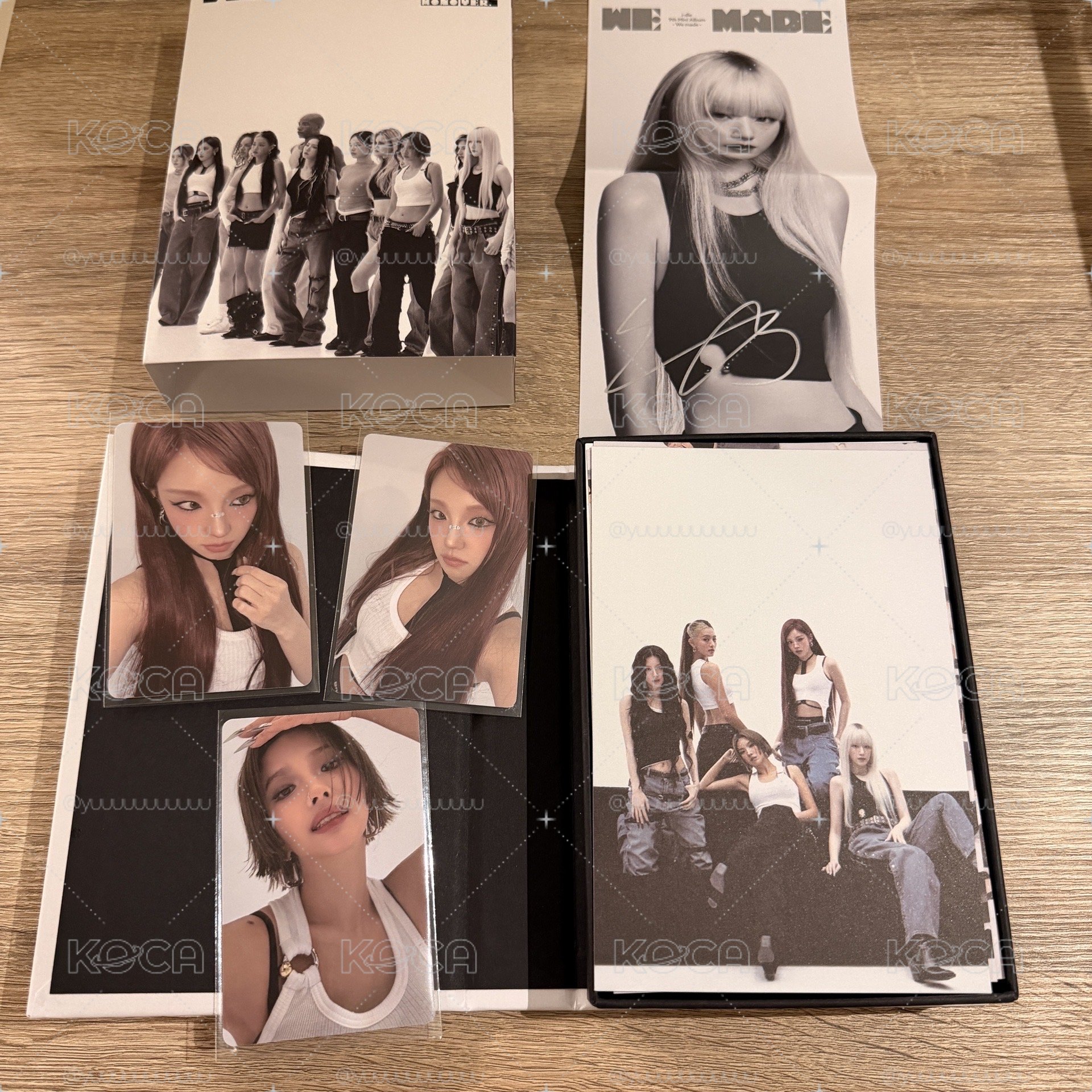 i-dle mini9 美版親簽全專 刷親簽+美版琦卡+琦娟專卡