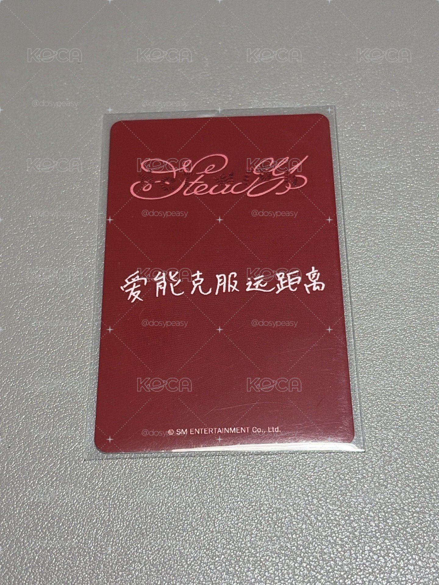 中背「愛能克服遠距離」NCT WISH Steady kms PB 特典卡 YUSHI