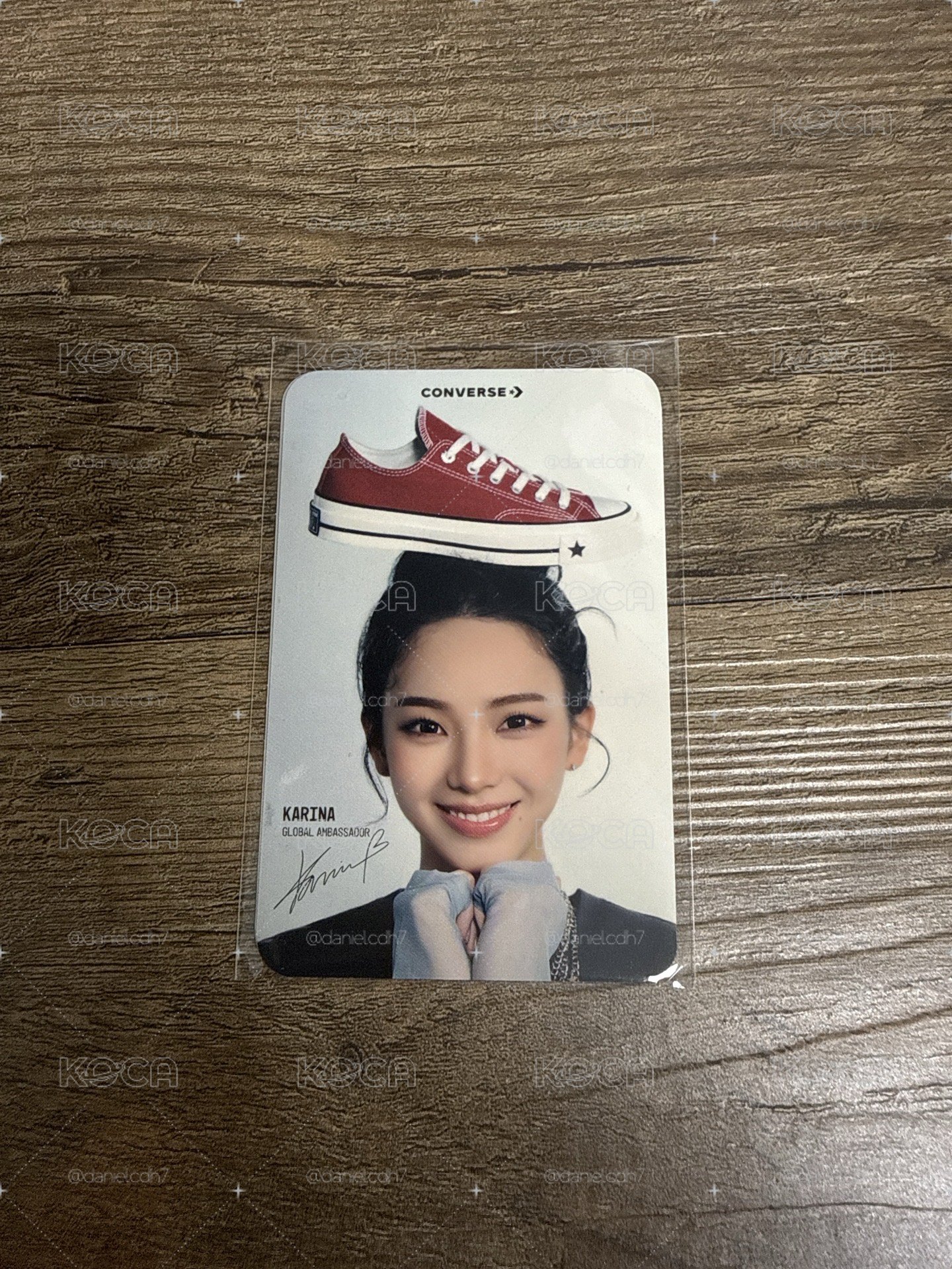 Karina converse代言卡