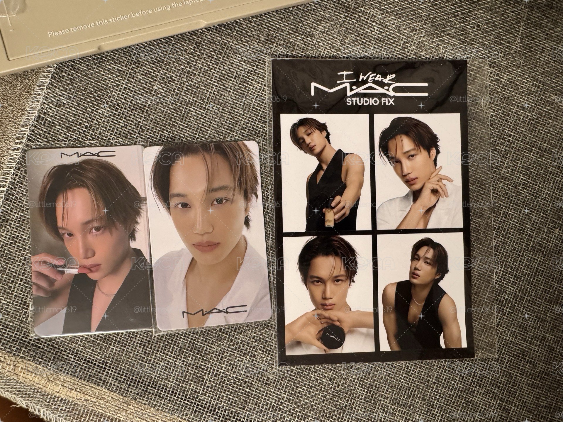 EXO  稀有熊擔必備 🐻Kai🐻-MAC 代言明信片代言卡2+ 人生四格1 套裝