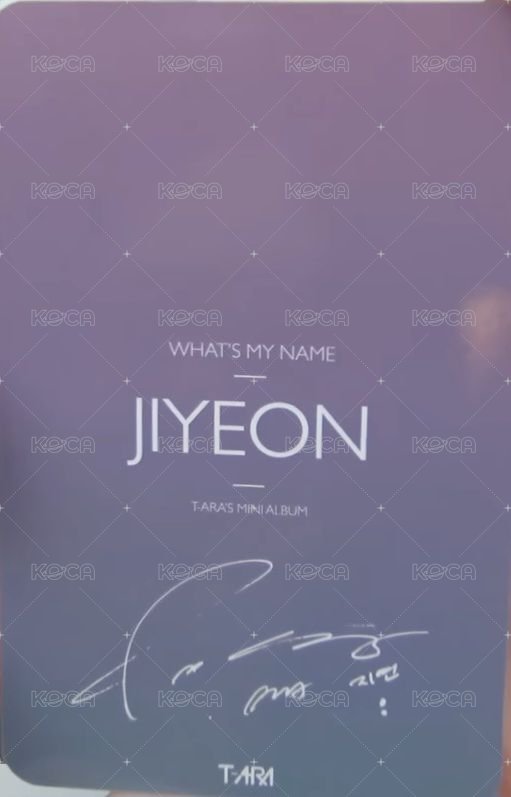 What's My Name? 專輯卡  背面