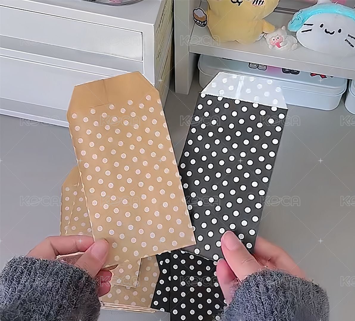 現貨｜波點信封紙袋 1組(兩款各1 ,8×13)