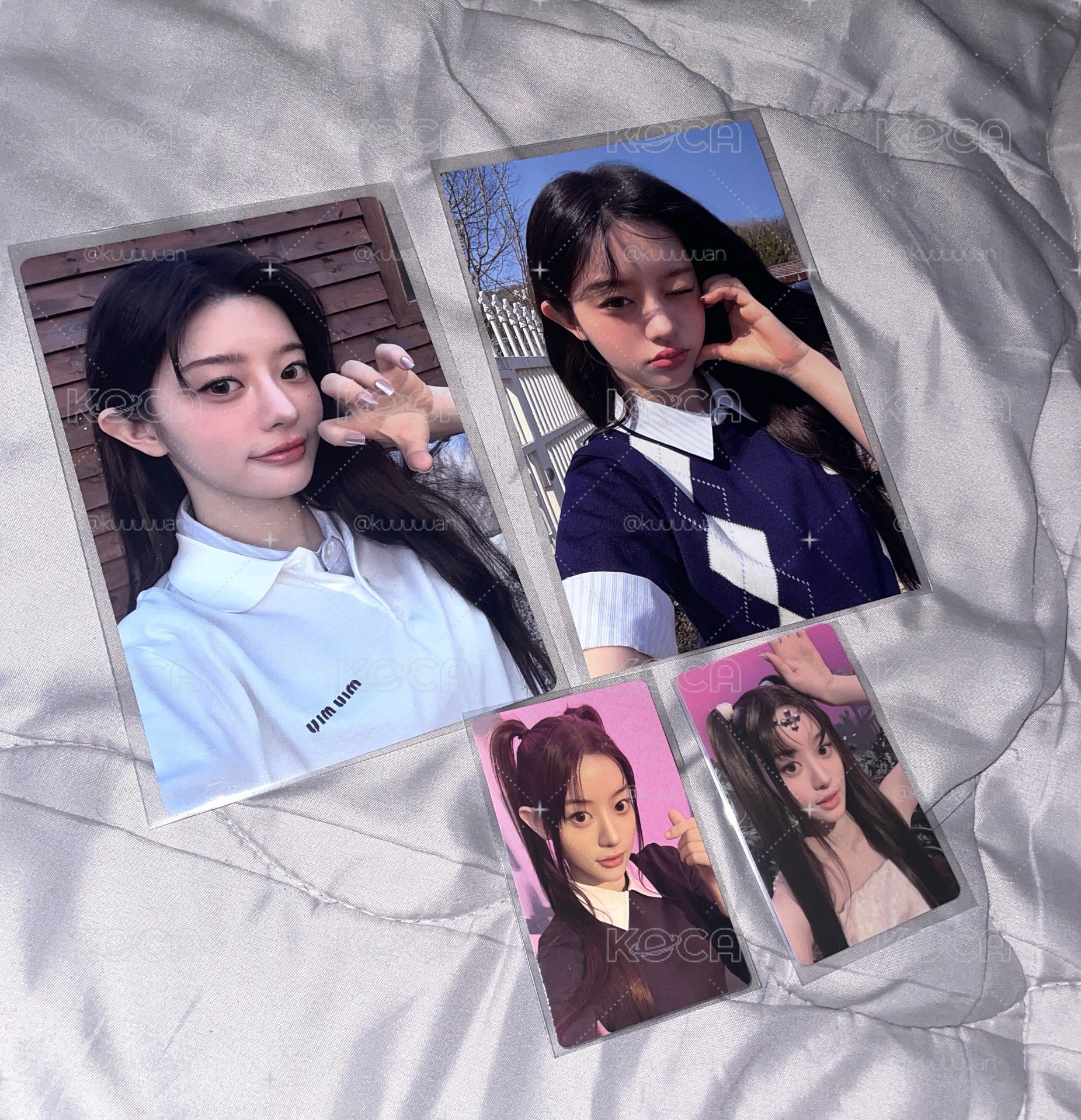 Minju 寫真書特典大卡+ 雙馬尾小卡（pvc特典&專卡）