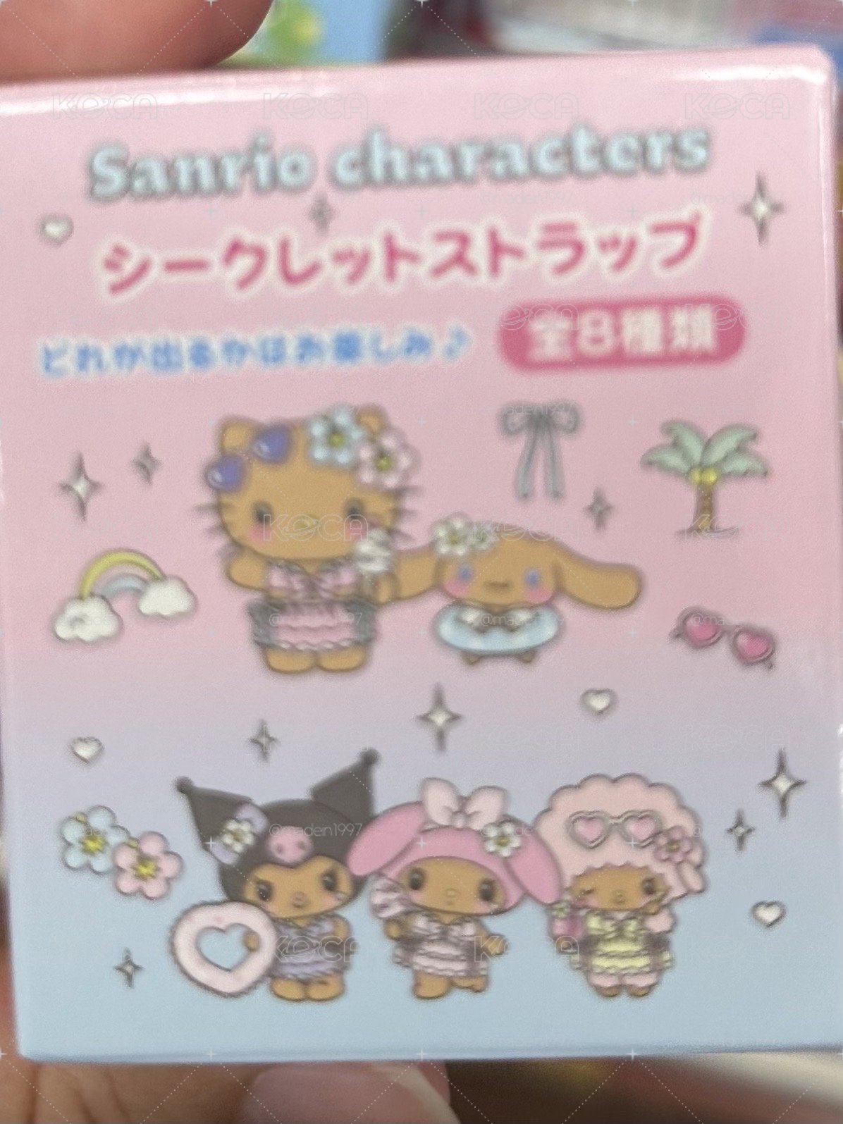 三麗鷗 夏日泳池曬黑吊飾盲盒