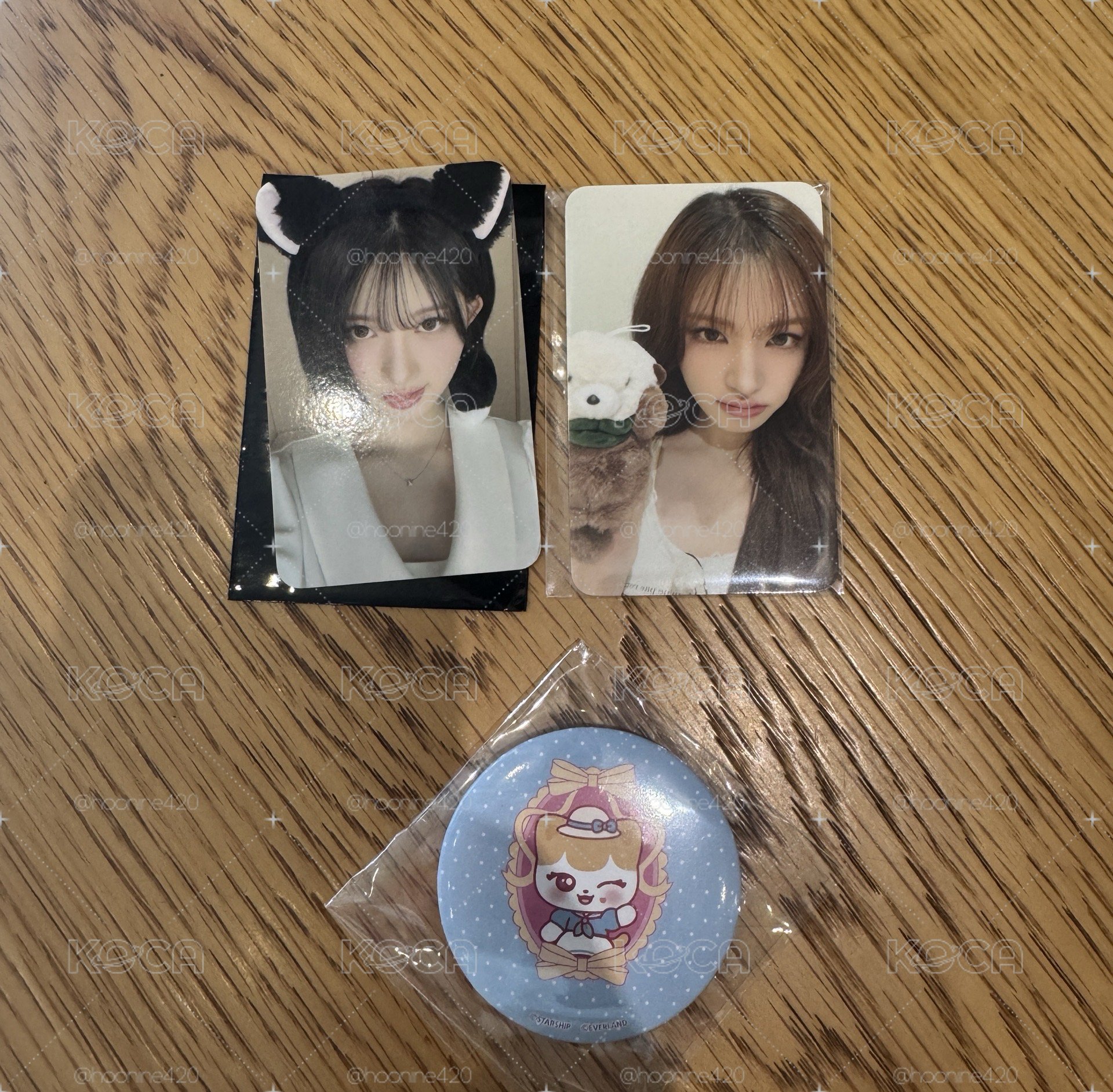 愛寶樂園2栗入場卡+秋任務卡+치즈胸章