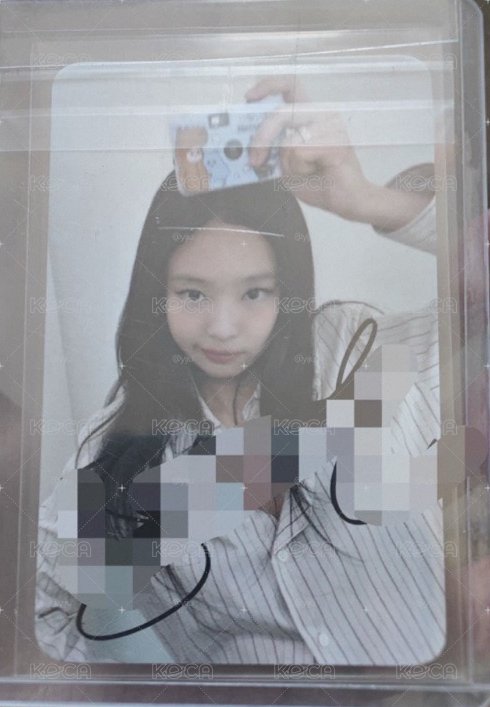 Jennie親簽 ms幸運卡