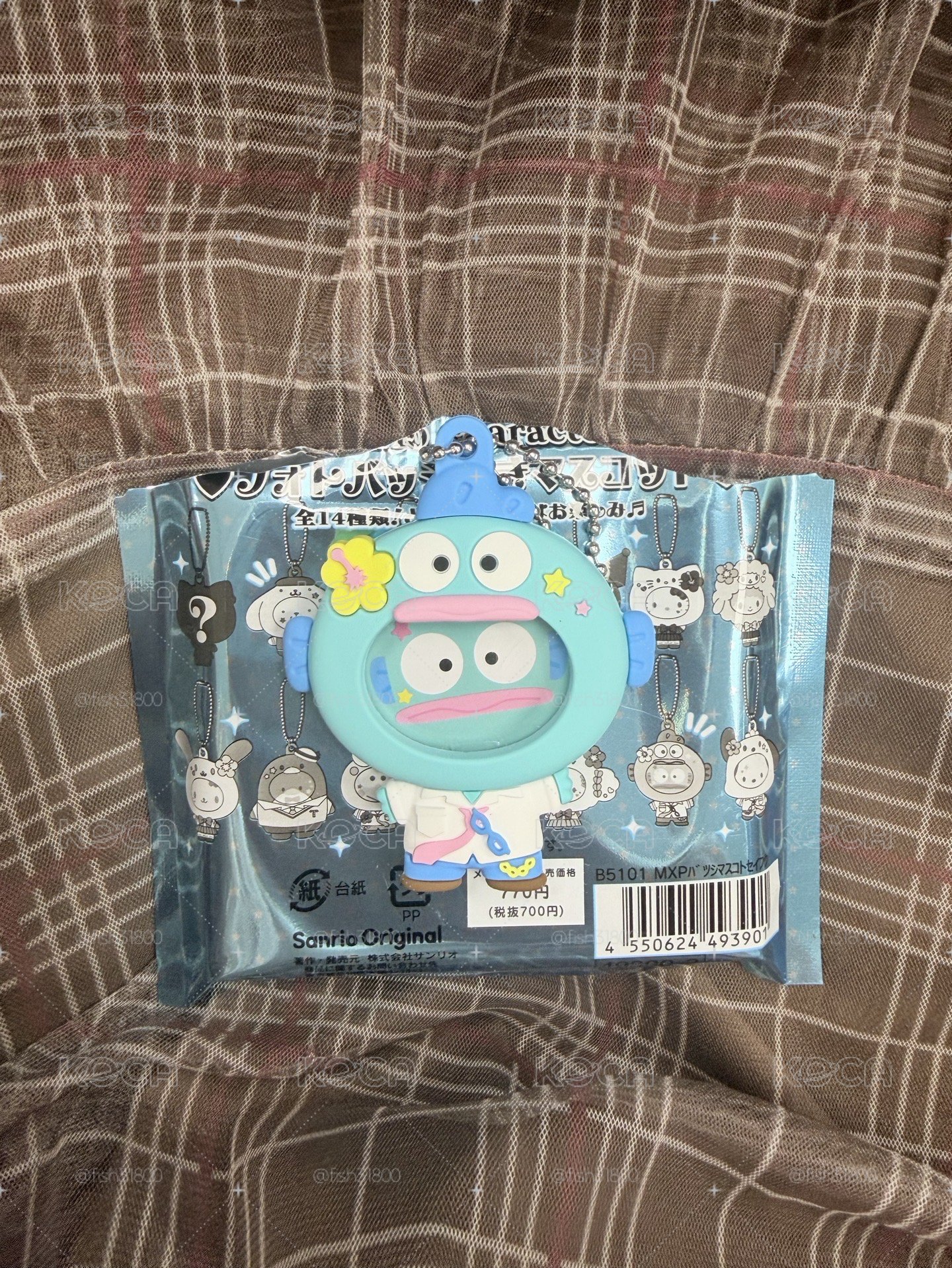 三麗鷗制服換臉吊飾 確認款Kitty/漢頓