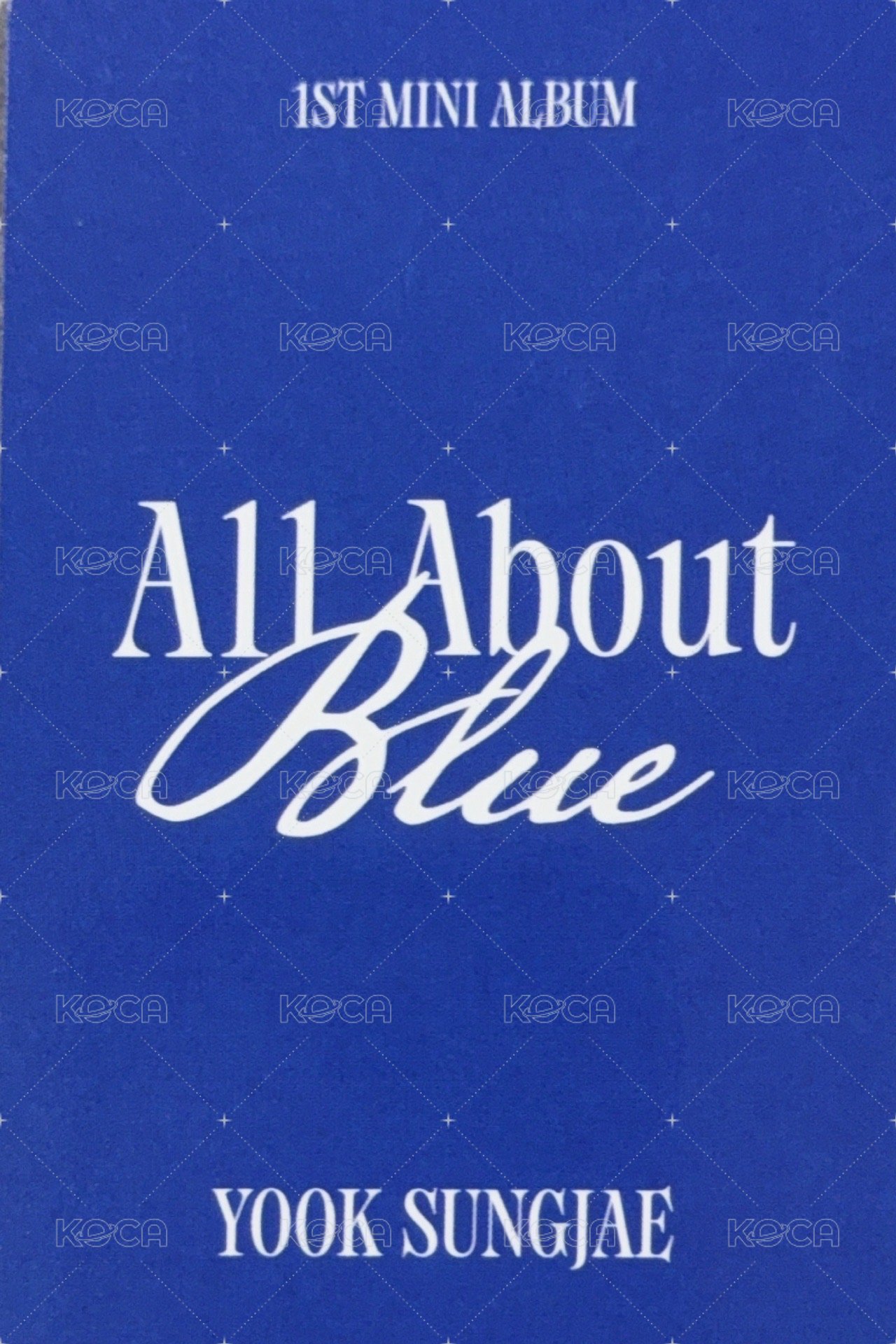 All About Blue 首張個人迷你專輯 kiwee電子專 專輯卡  背面