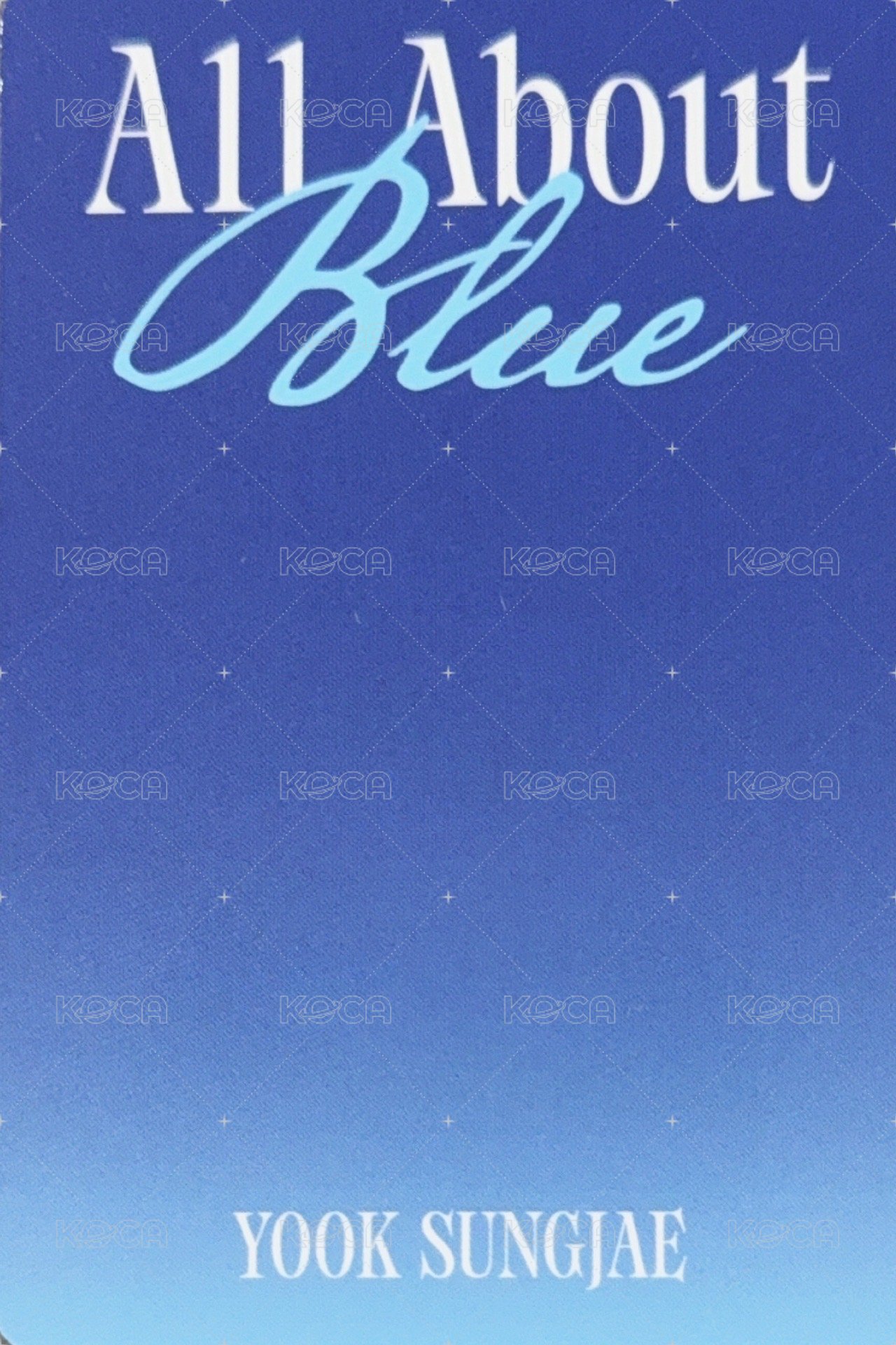 All About Blue 首張個人迷你專輯 Pb版 專輯卡  背面