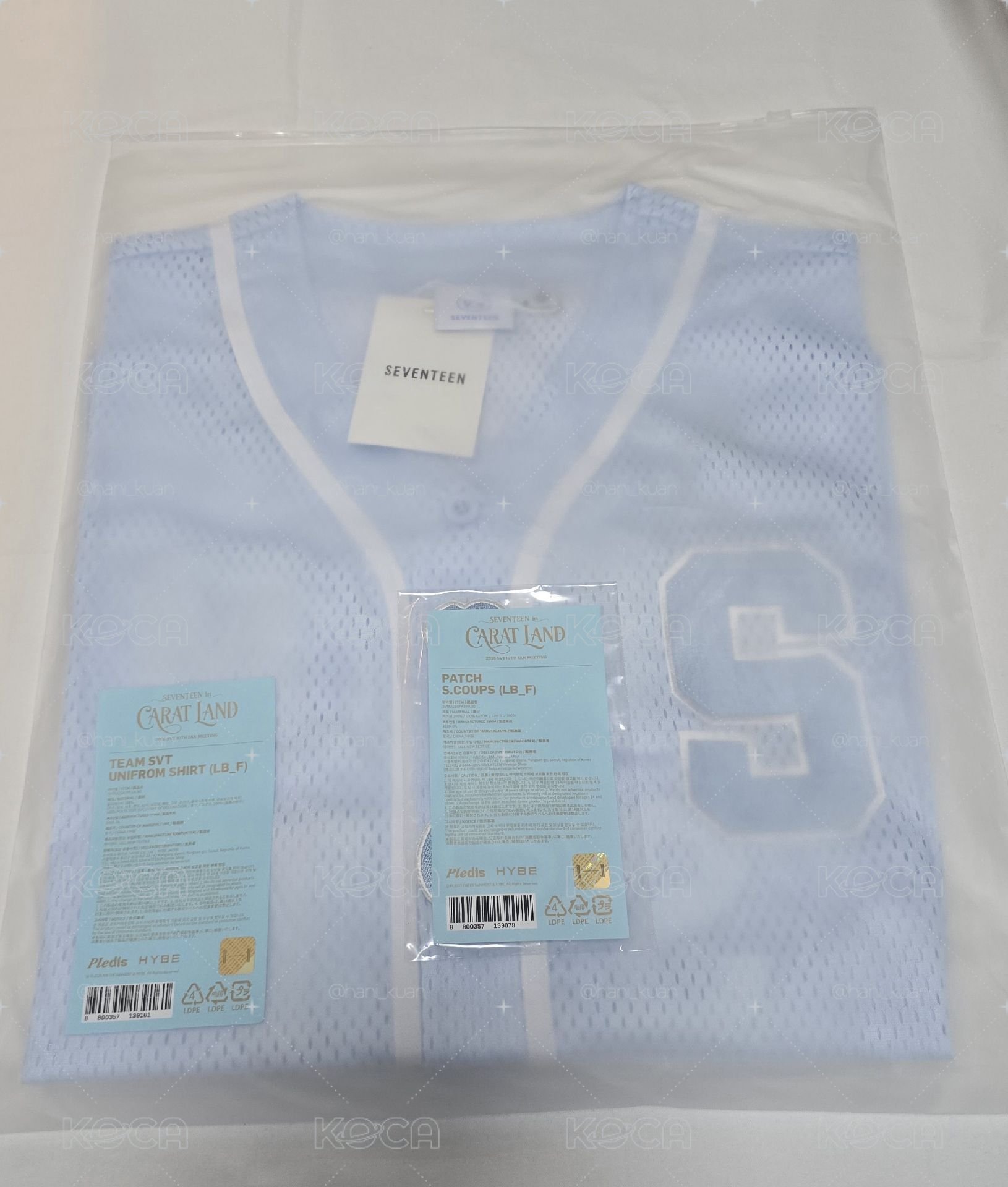 克拉島球衣 奎 全新現貨 藍色球衣 布章 S.coups Mingyu