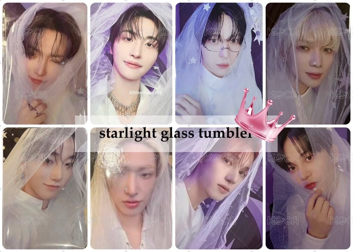 👰‍♂️友榮🍹 頭紗新娘卡 ANITEEZ IN Deja Vu STARLIGHT GLASS TUMBLER