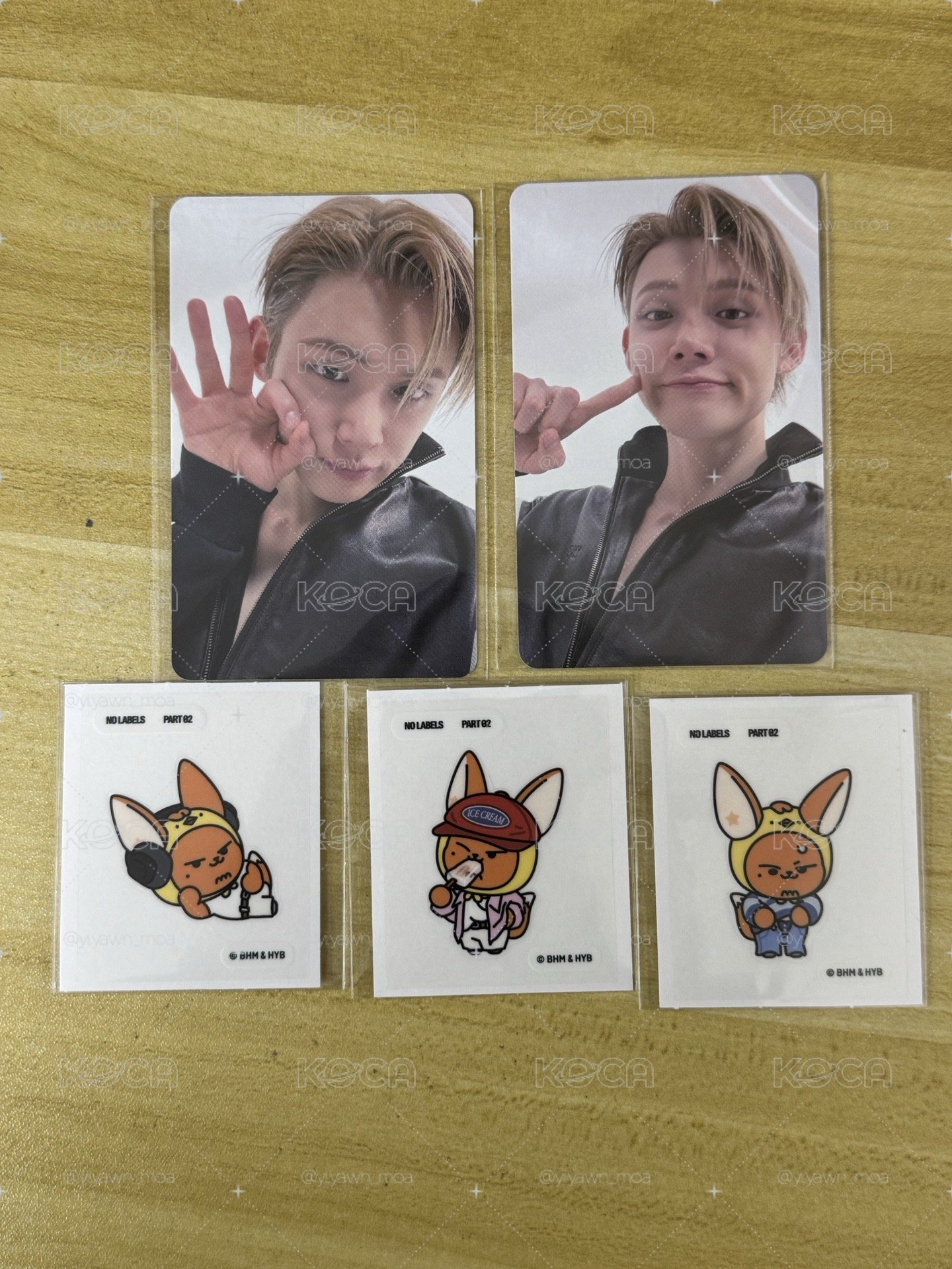 SW幸運卡+黃春貼紙一套