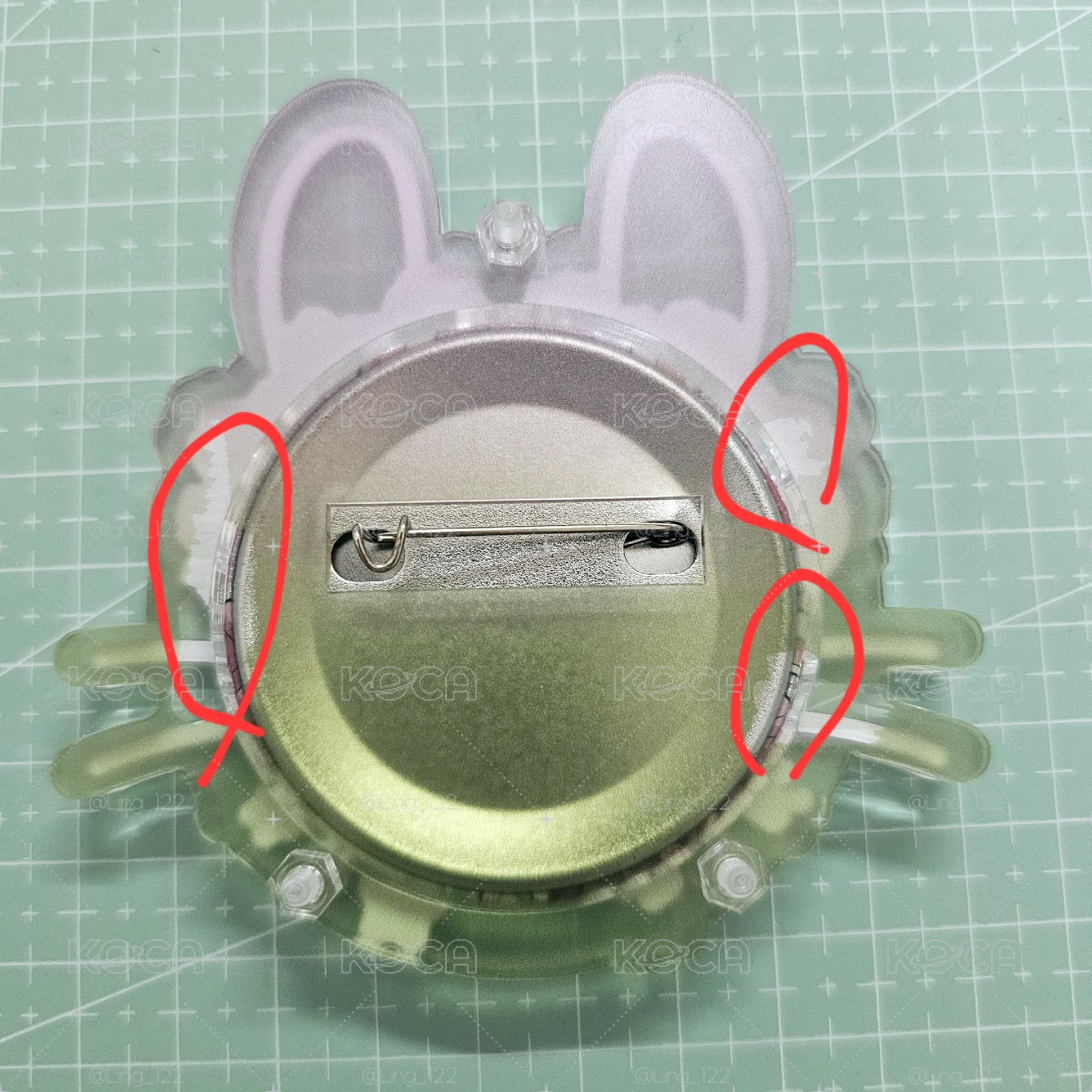 蜜璃 兔年徽章+谷美