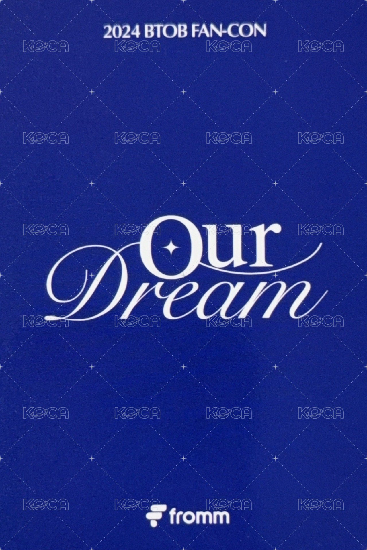 2024 BTOB FAN-CON [OUR DREAM] 入場卡 / 場限卡 Fromm會員限定卡 背面