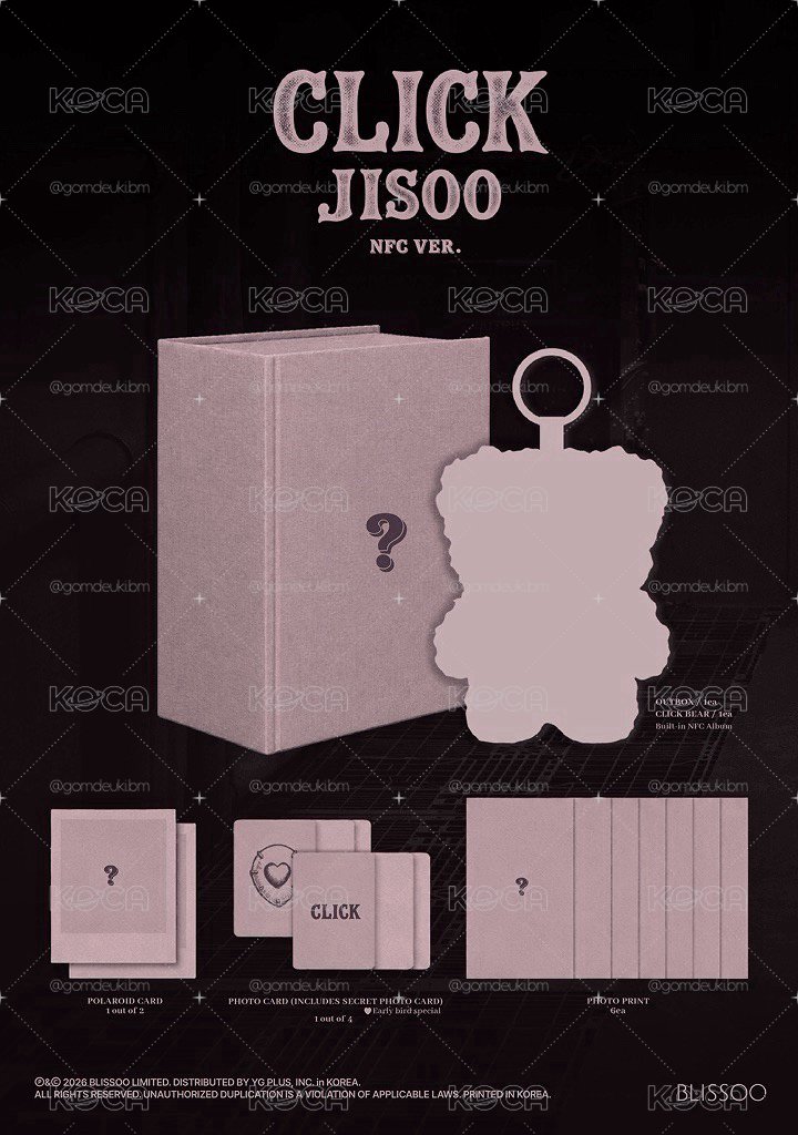 預購 · BP JISOO CLICK專輯 K4/YG通路