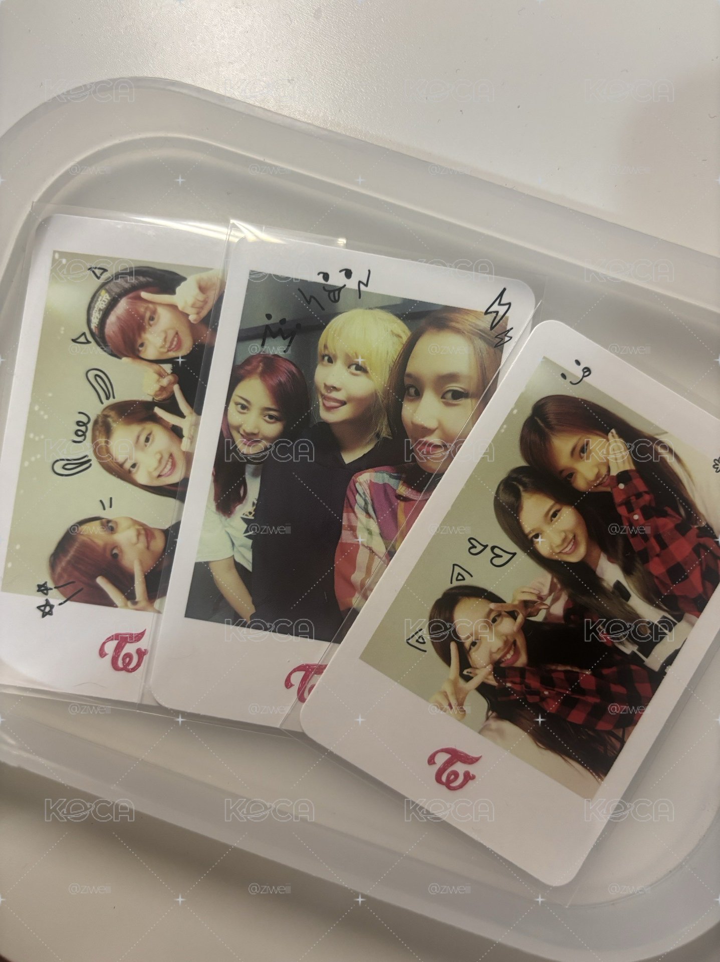 twice 出道專三人卡一套
