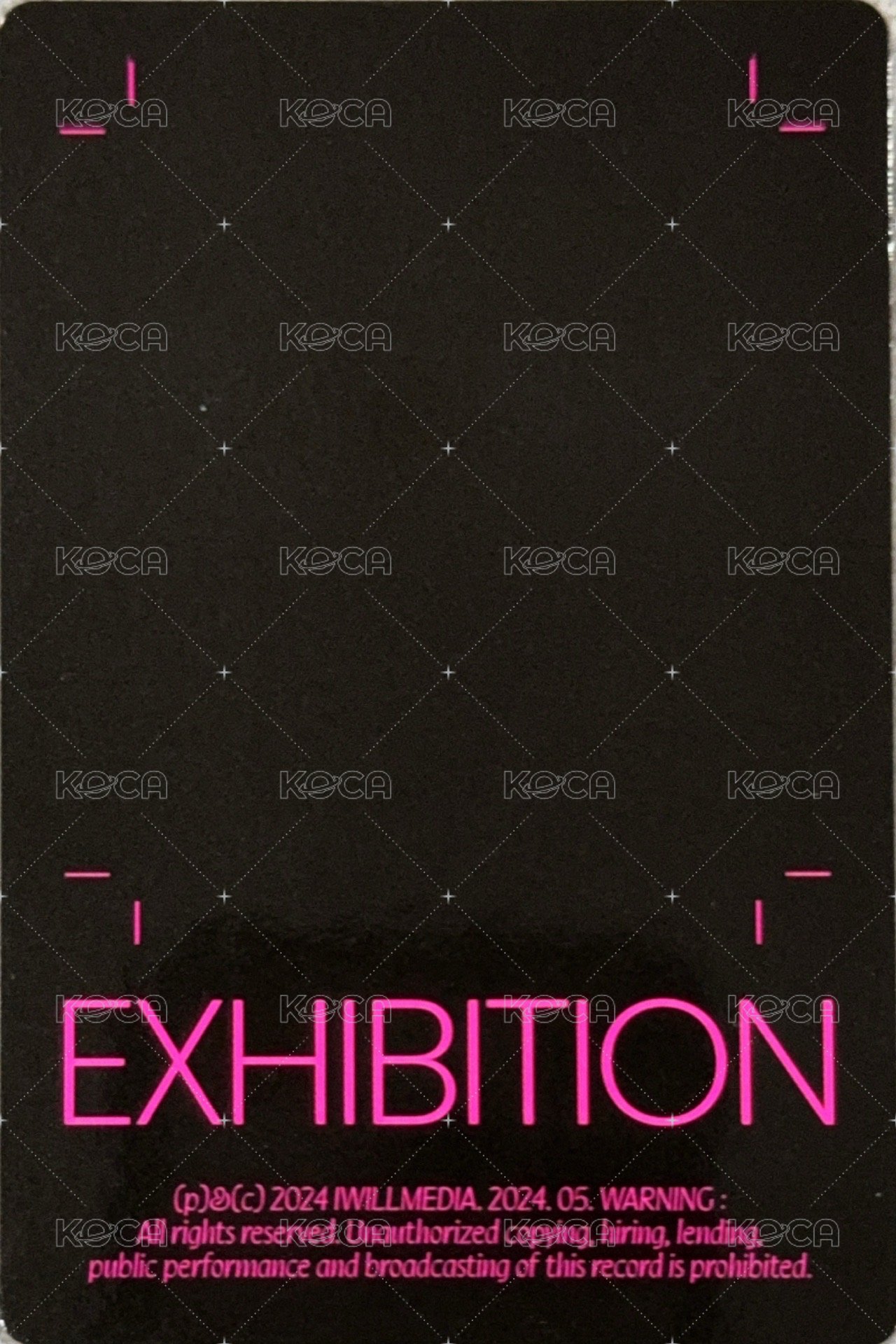 《EXHIBITION : Look Closely》首張個人單曲 專輯卡 Hall2 ver. 背面