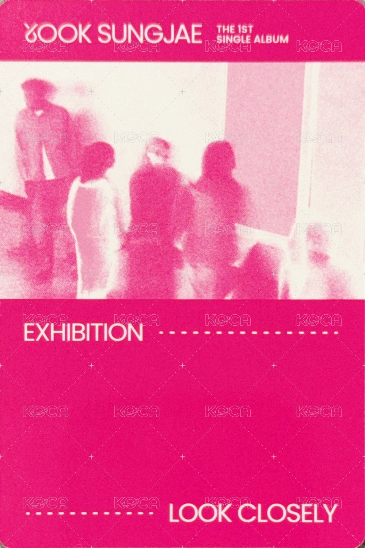 《EXHIBITION : Look Closely》首張個人單曲 專輯卡 Poca電子專 Hall 2 ver. 背面