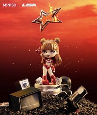 Lisa名創聯名 公仔 