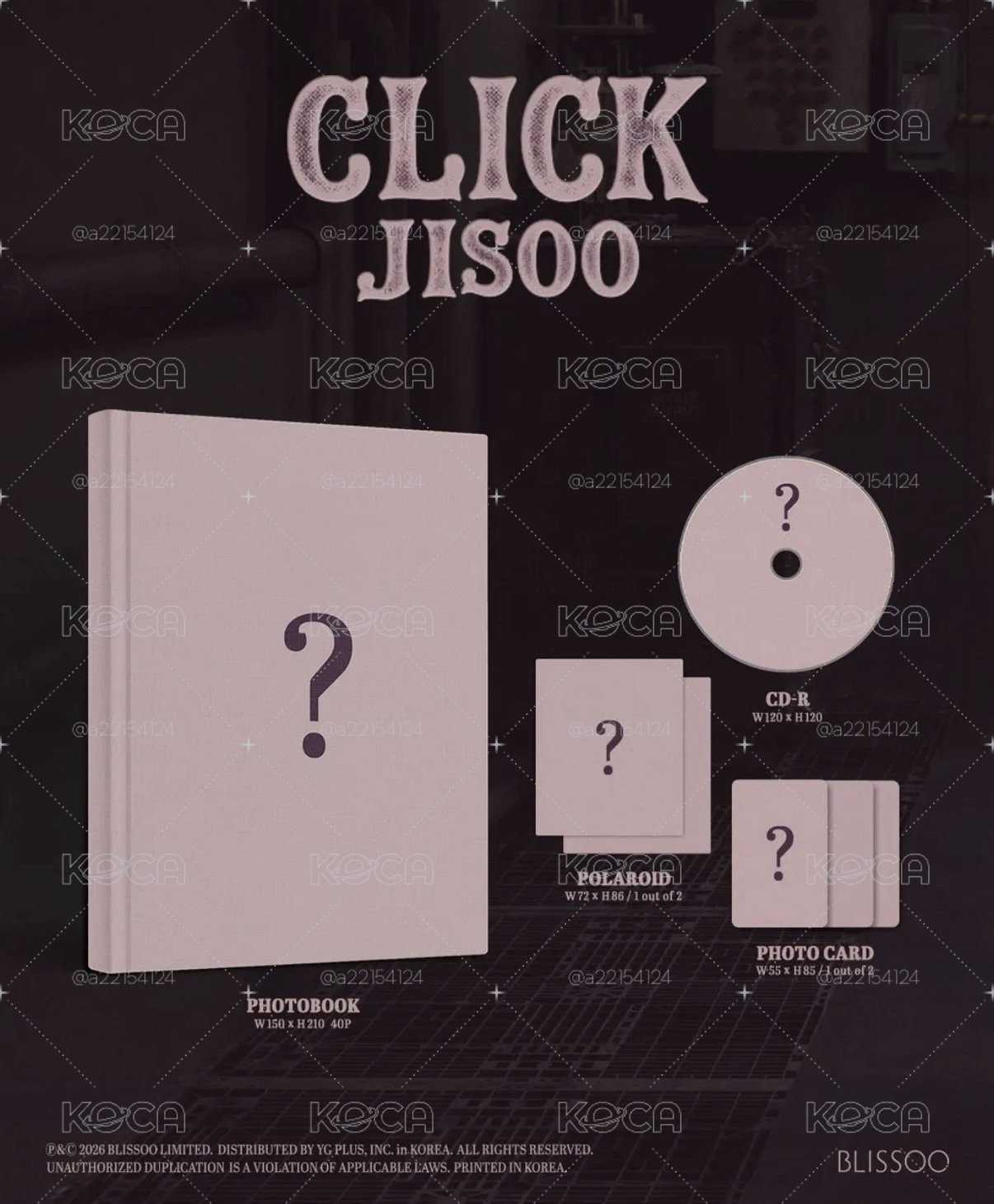 JISOO-Single Album 預購中