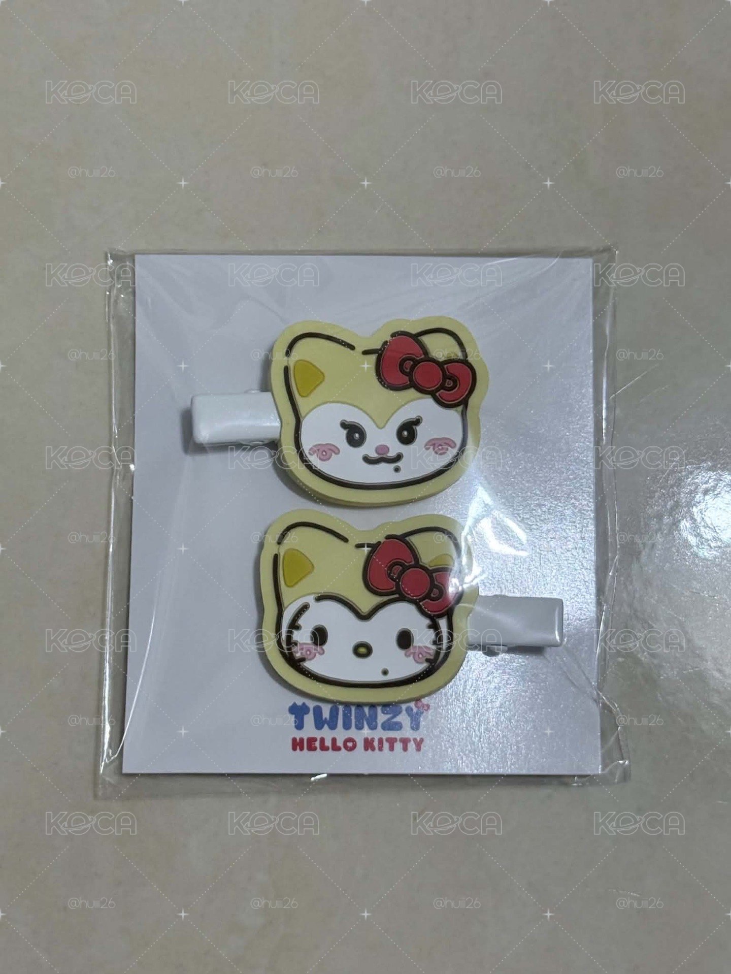 李彩領TWINZY × Hello Kitty 聯名髮夾一對 現貨