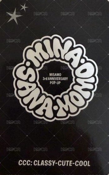 MISAMO 三週年快閃 入場卡 / 場限卡  背面