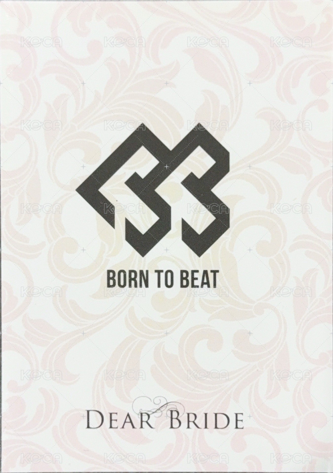 BTOB 第四張日語單曲 Dear Bride 專輯卡  背面