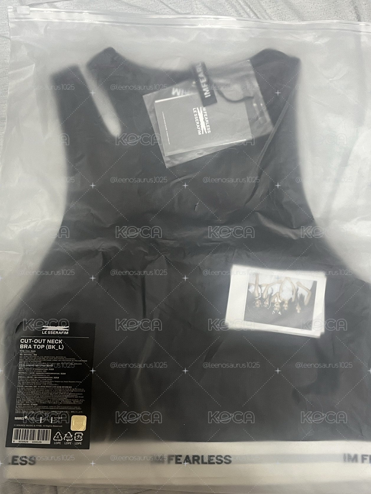 LESSERAFIM 2024 pop up 背心bra top 