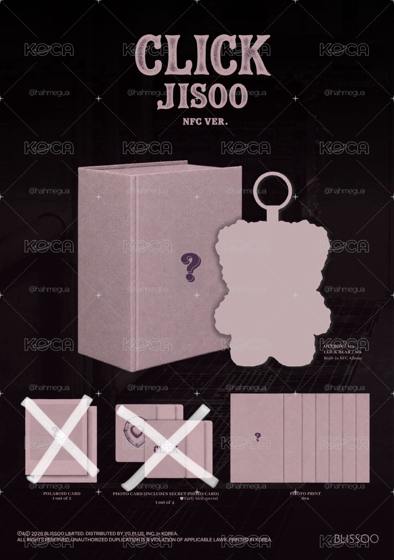 Jisoo Click NFC娃專 空專