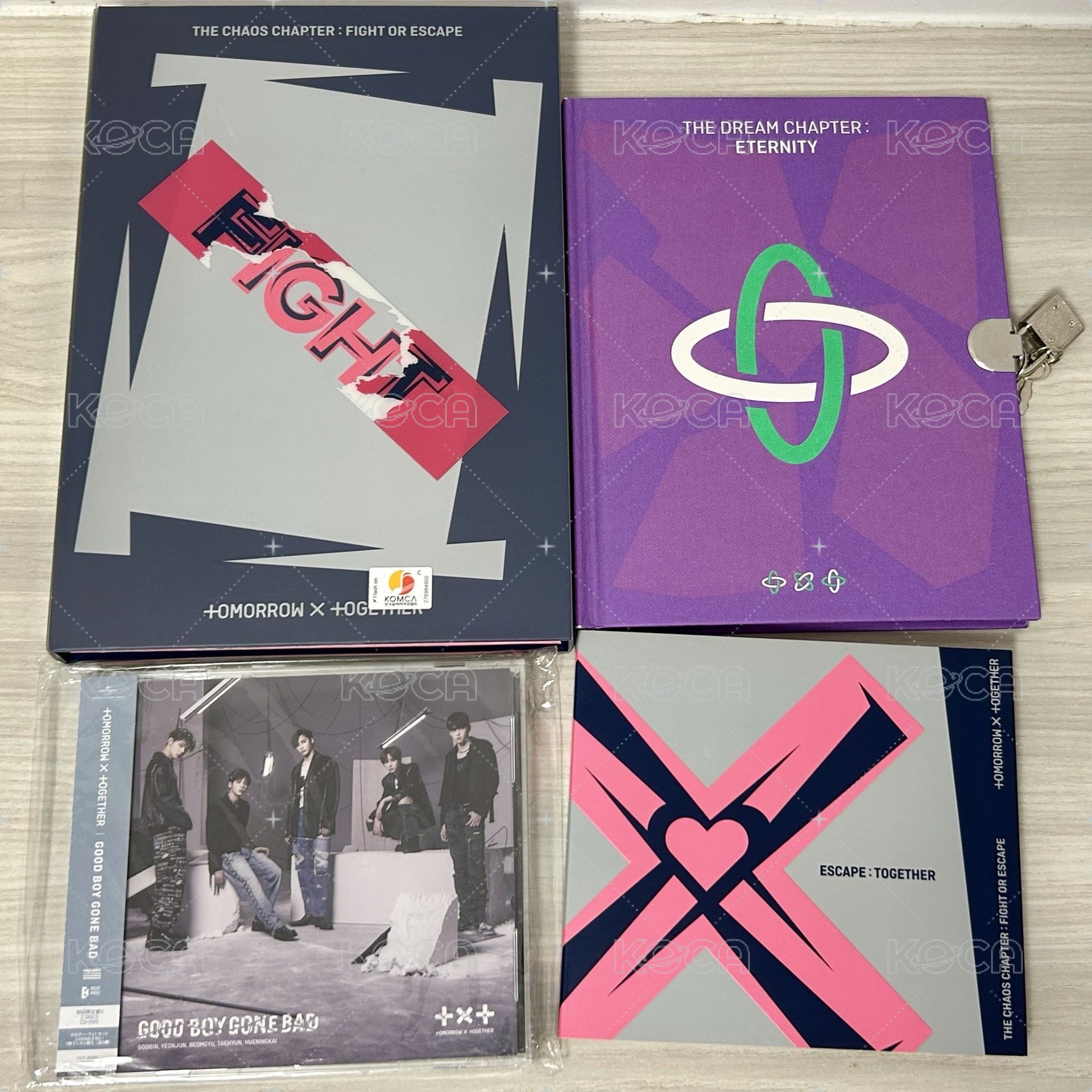 四本專輯一起