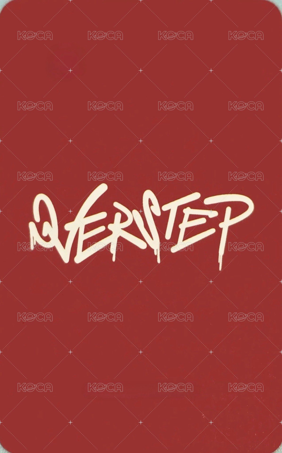 OVERSTEP k4 線下 簽售卡  背面