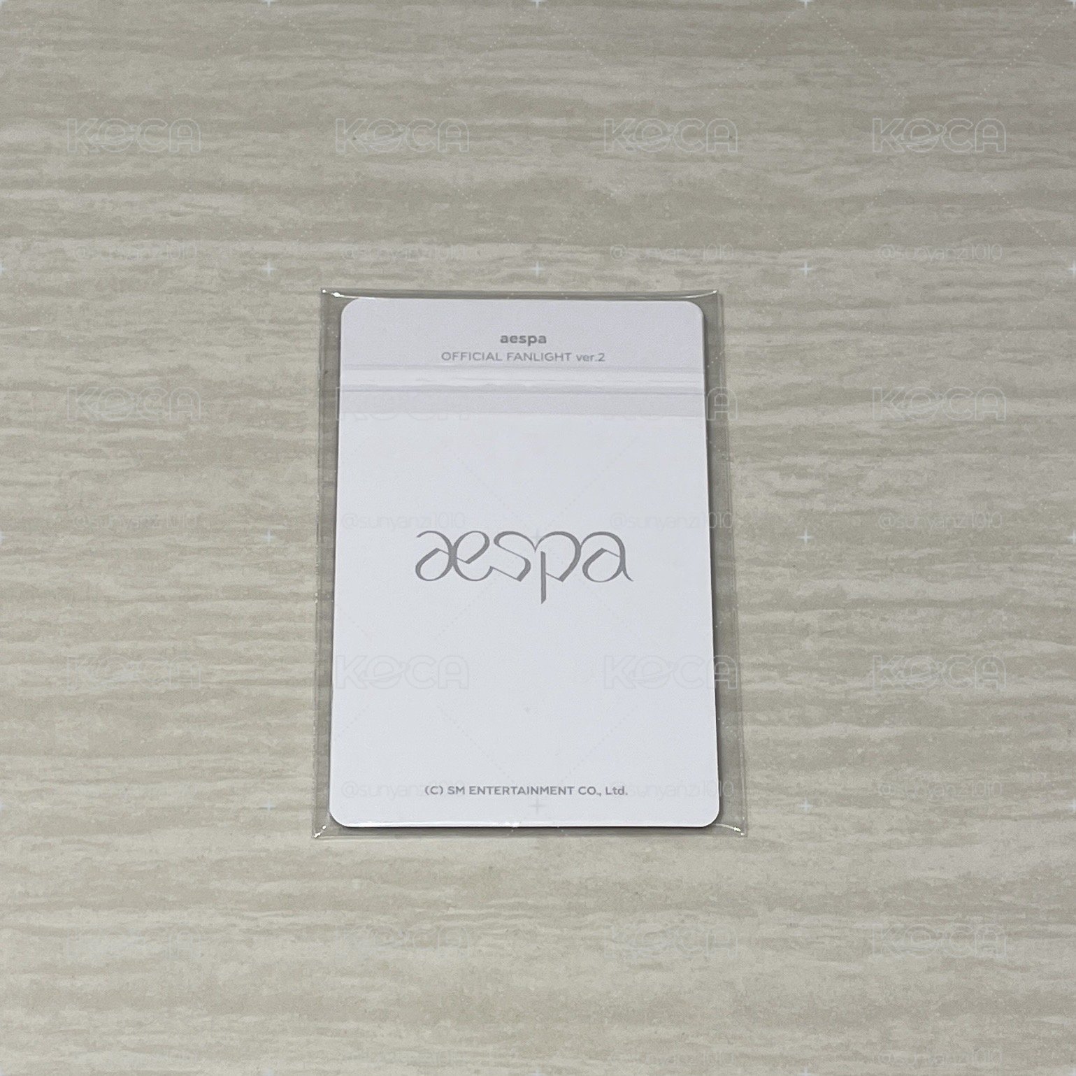 aespa 手燈2.0 周邊卡 手燈卡 柚吉冬寧4張/套