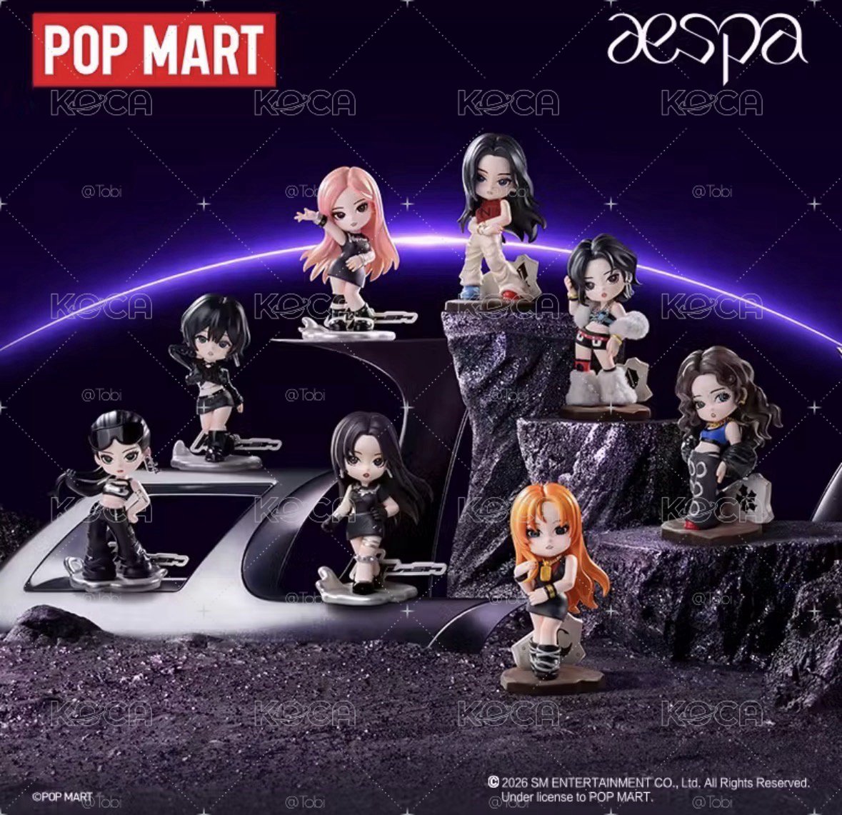 aespa泡泡瑪特盲盒