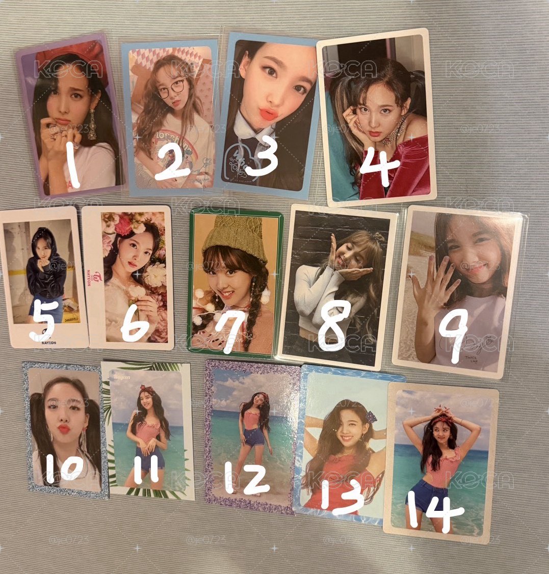 TWICE NAYEON MOMO TZUYU 早期卡