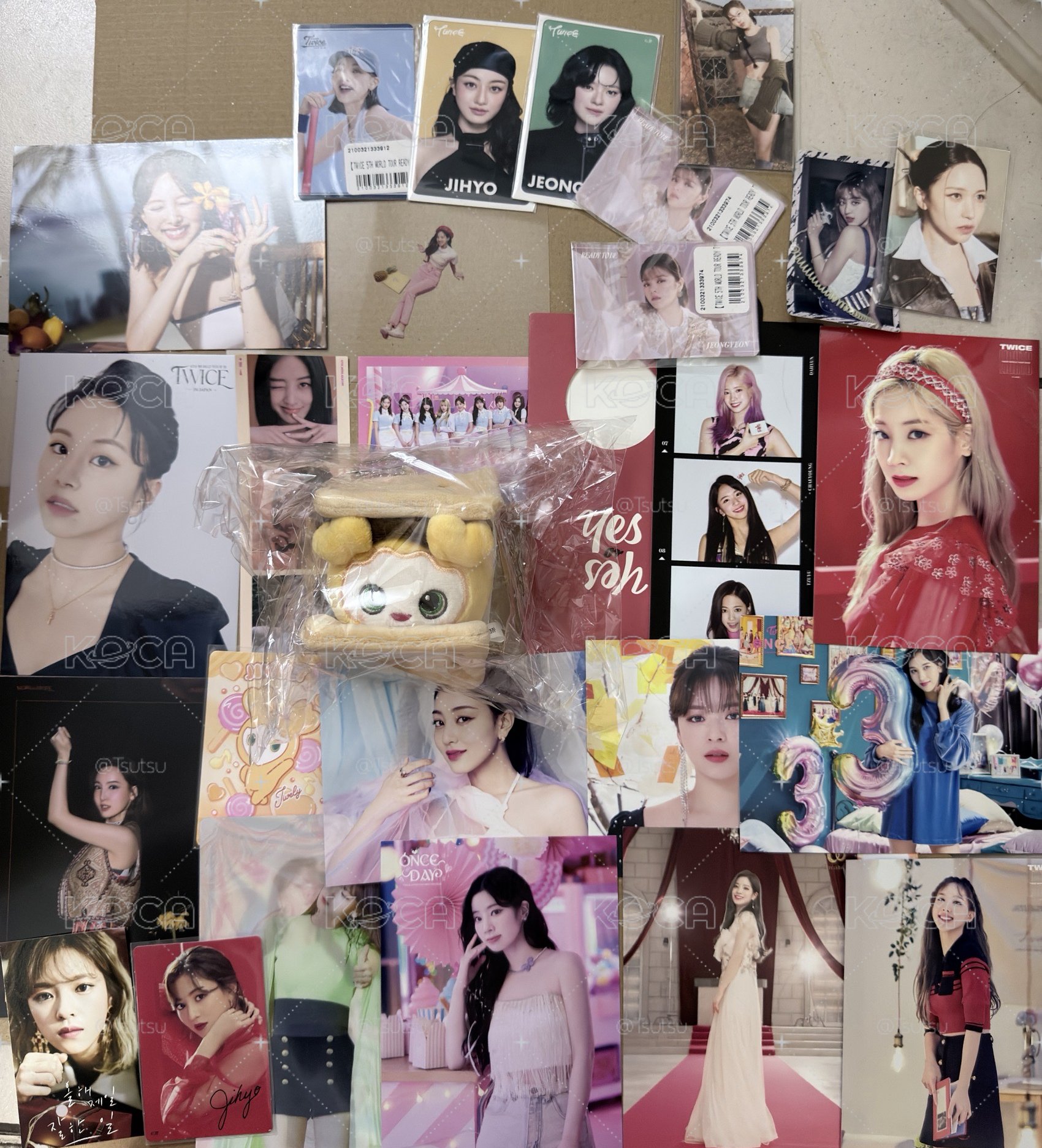 （現貨整圖出含8支扇子 全新未拆餅乾娃）TWICE 志效 lovelys jively 娃娃 扇子