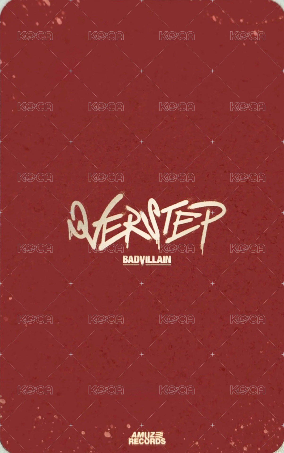 OVERSTEP   amuze records 特典卡  背面