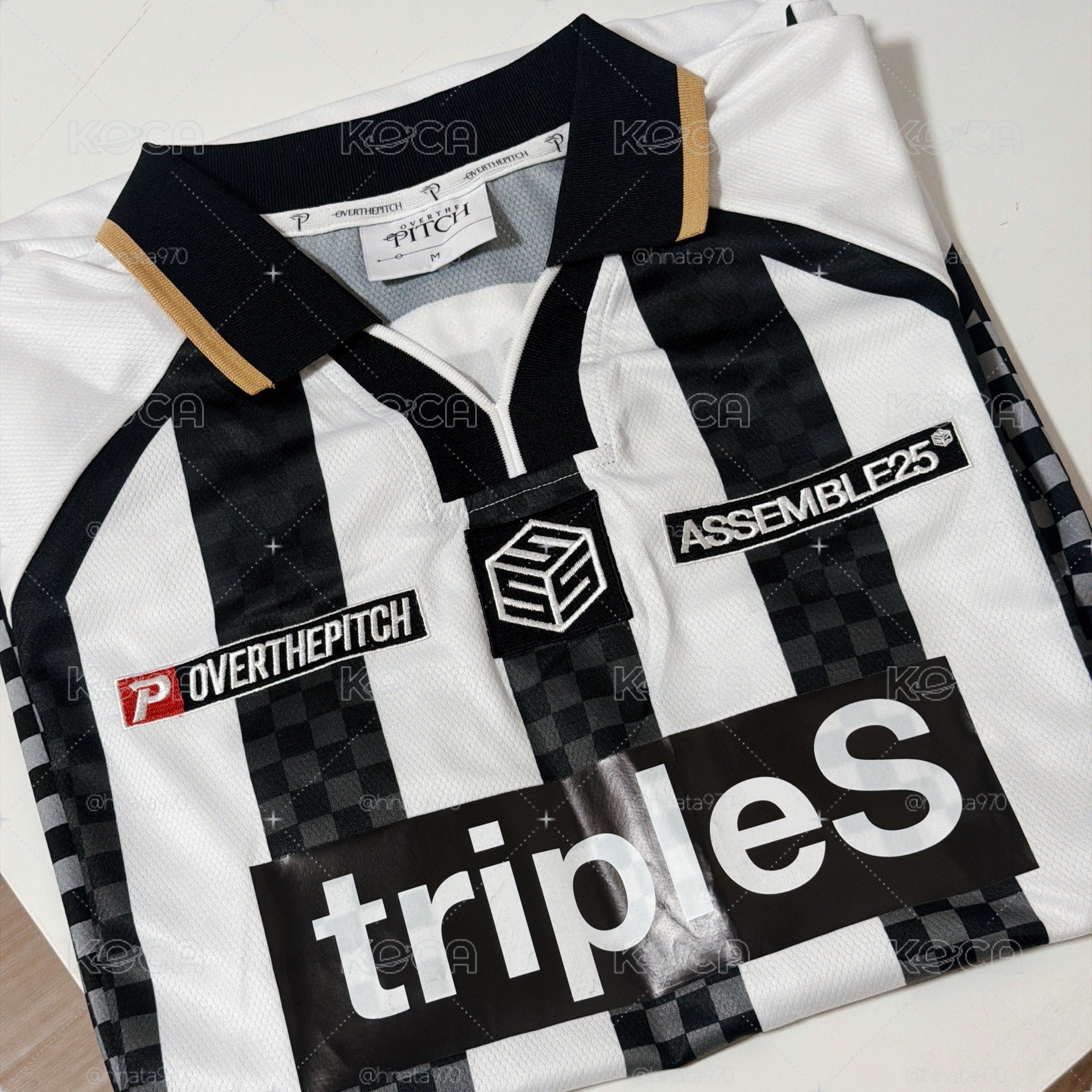 triples 許念慈Nien白色短袖球衣/運動服