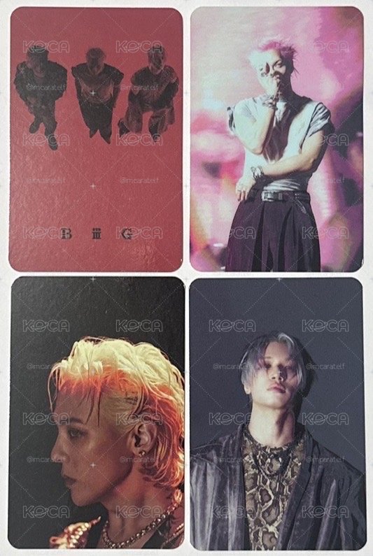 bigbang 高陽滿額卡四張一套