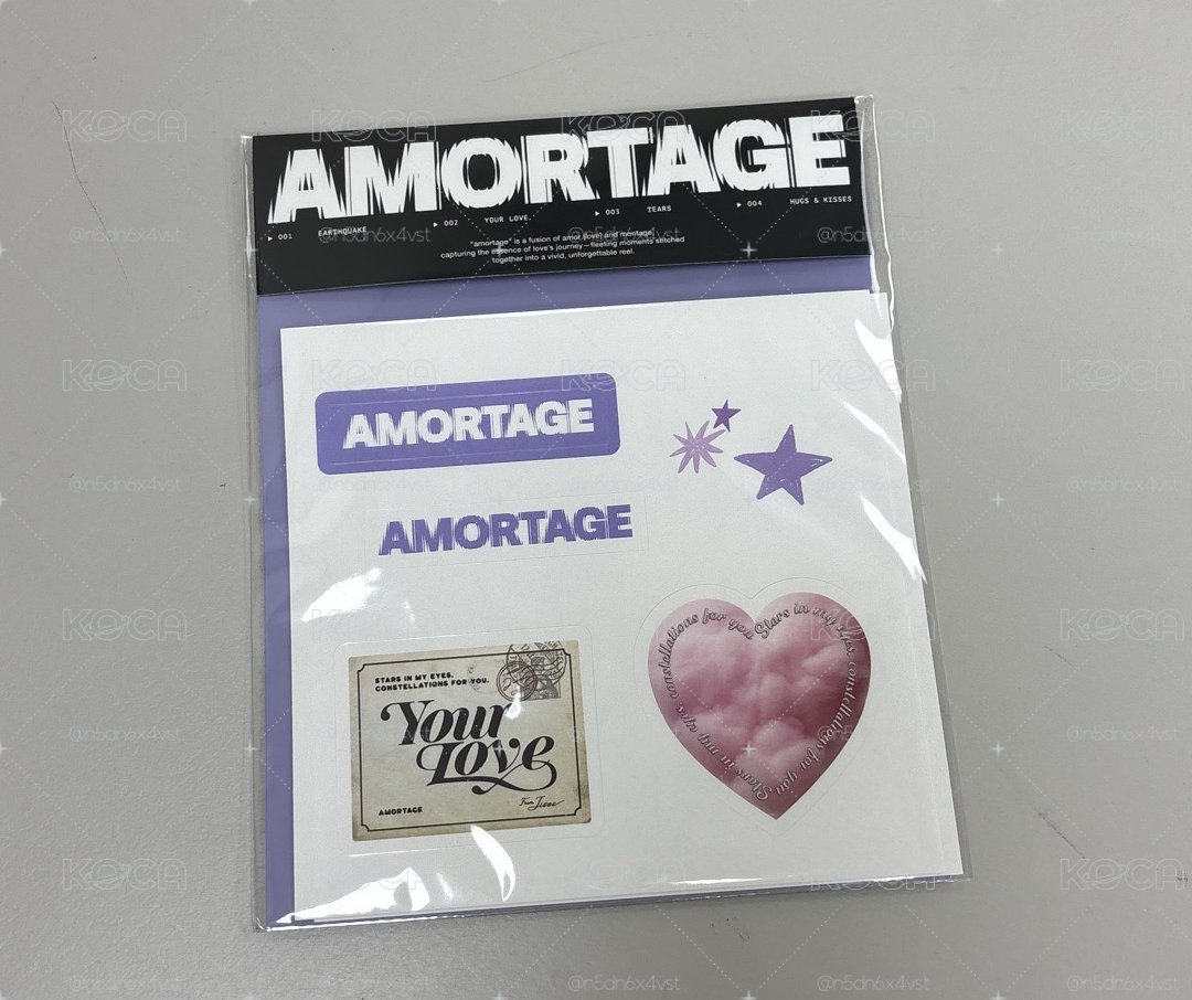 JISOO AMORTAGE 貼紙 