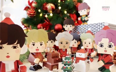 EXO PAPER TOY 紙娃娃 燦烈