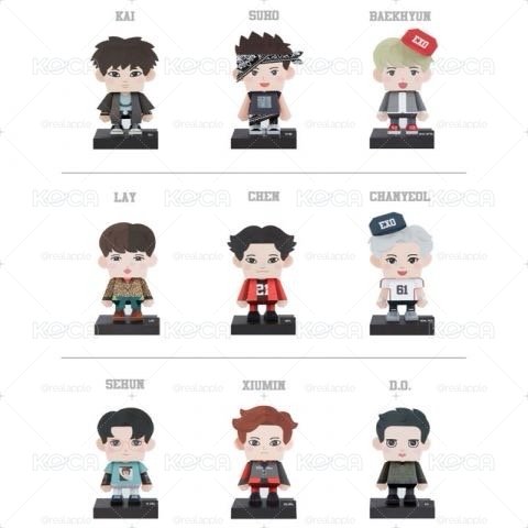 EXO PAPER TOY 紙娃娃 燦烈