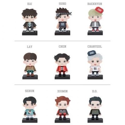 EXO PAPER TOY 紙娃娃 燦烈
