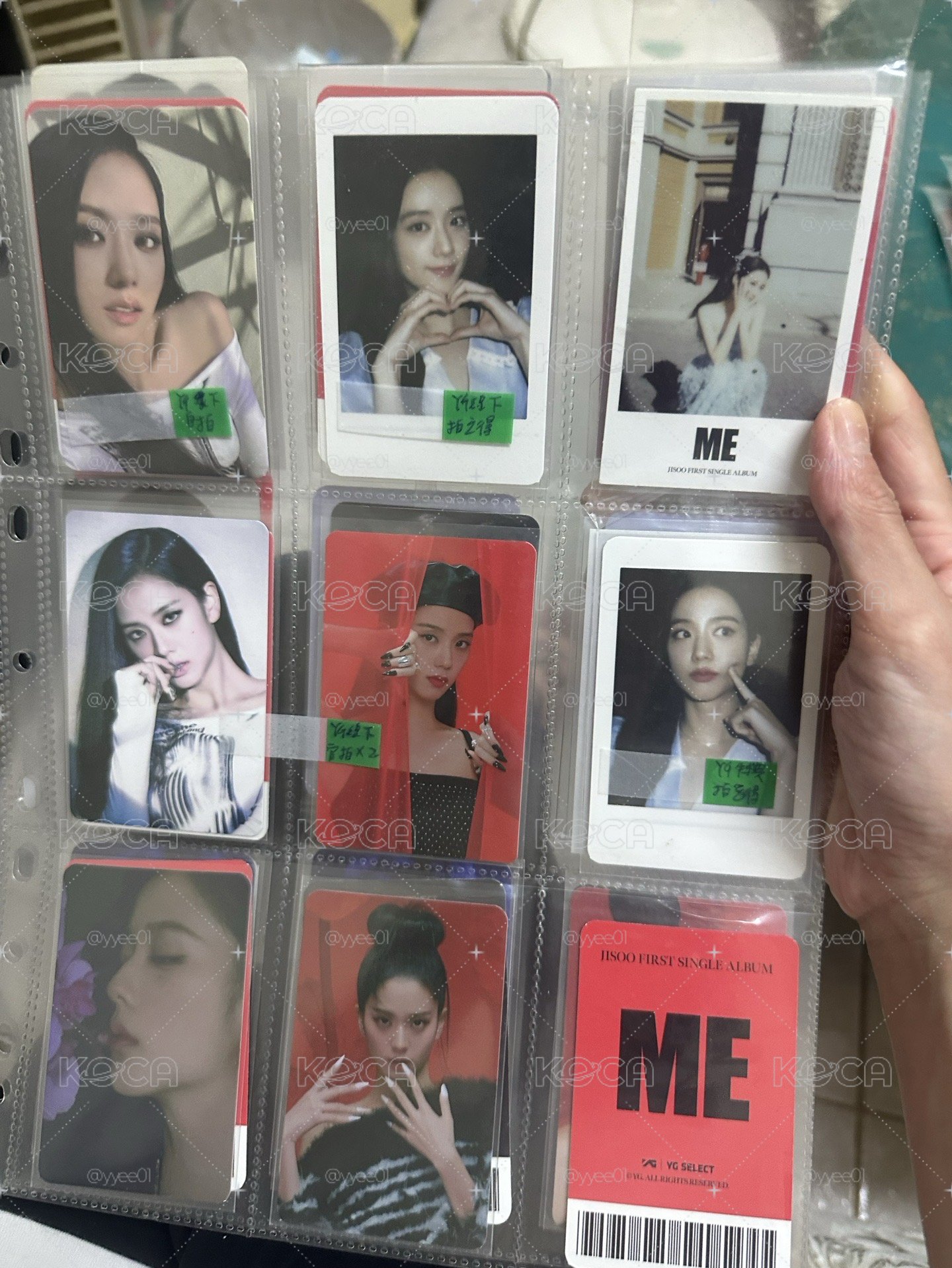 Blackpink jisoo solo特典卡
