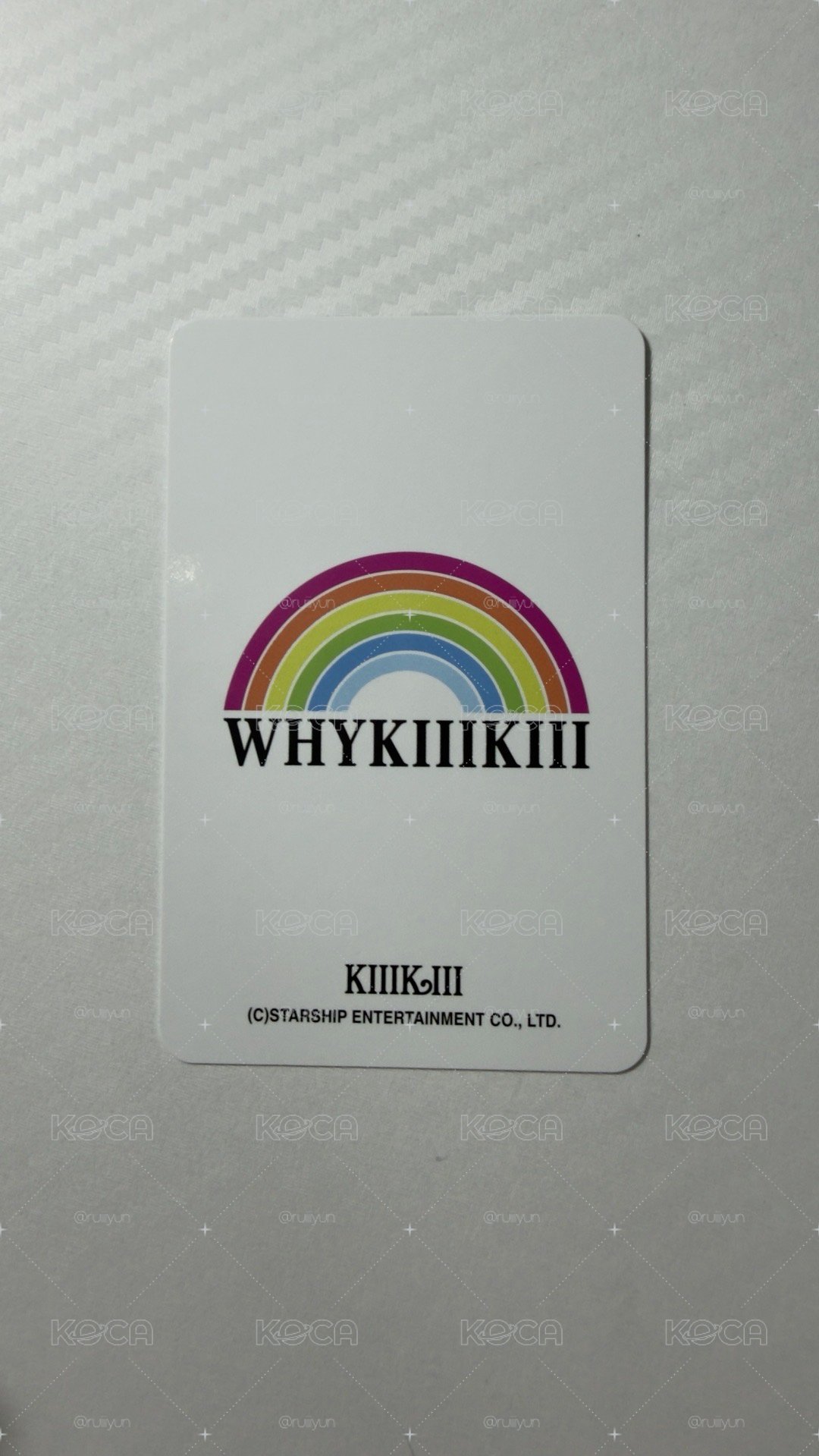 WhyKiiiKiii 星船 預售 特典卡 jiyu
